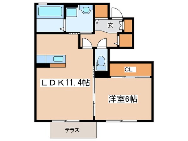 エスポワ－ルの物件間取画像